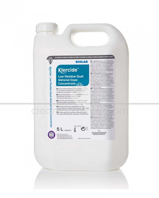 Klercide Low Residue Quat Metered Dose Concentrate 2x5 litre