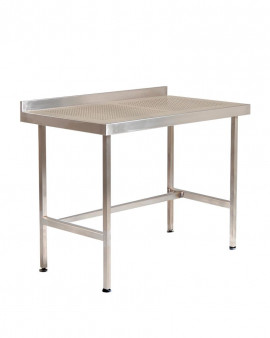 Stainless Steel Perforated Table with Upstand (No Under Shelf)