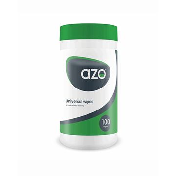 Azo  Universal Wipes 100 Canister - Case of 12