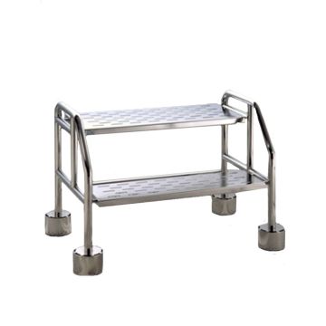 Electropolished Stainless Steel Cleanroom 2 Step Ladder