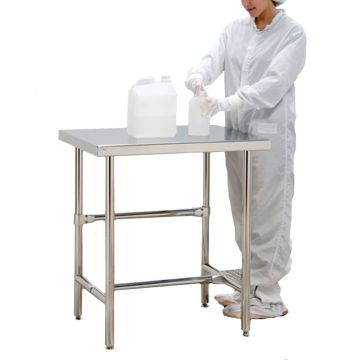 Electropolished S/S Cleanroom Table (Solid) 1200x760mm
