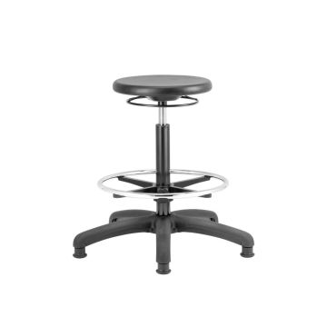 PU High Stool with Footring