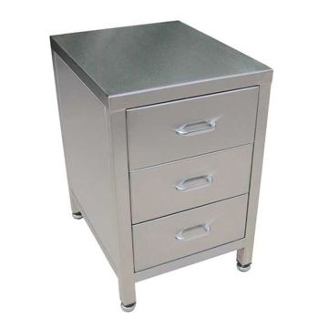 Stainless Steel 3 Drawer Unit