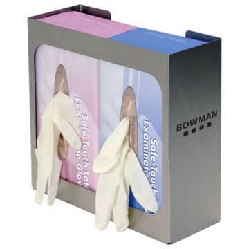 Stainless Steel Disposable Glove Dispenser - Double Box
