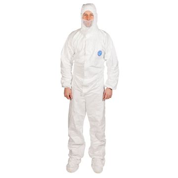 Dupont Tyvek 500 Labo Coverall with Feet and Hood - Tyvek Suit