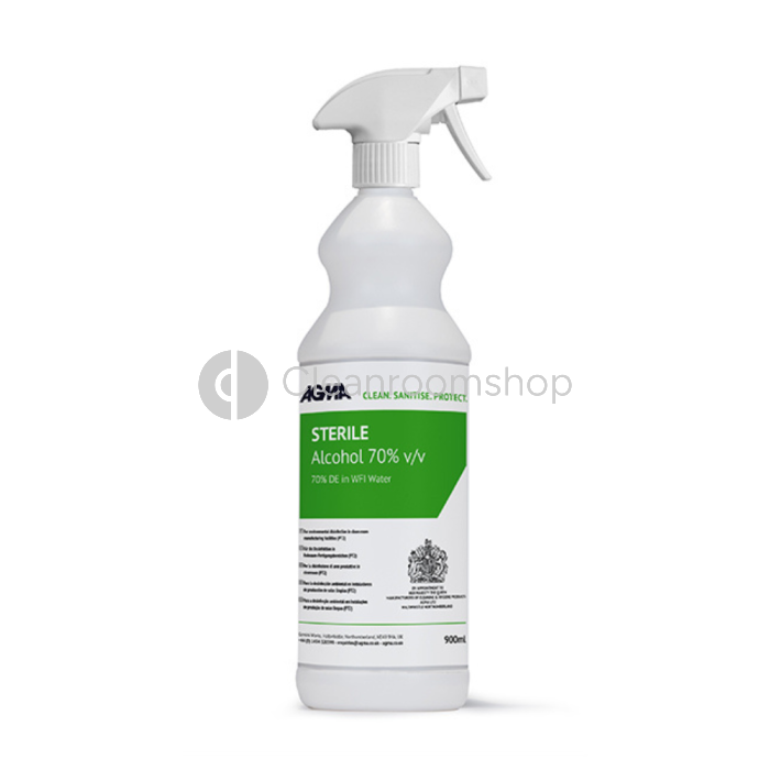 Agma Sterile 70% DE in WFI 900ml Spray 6 x 900ml