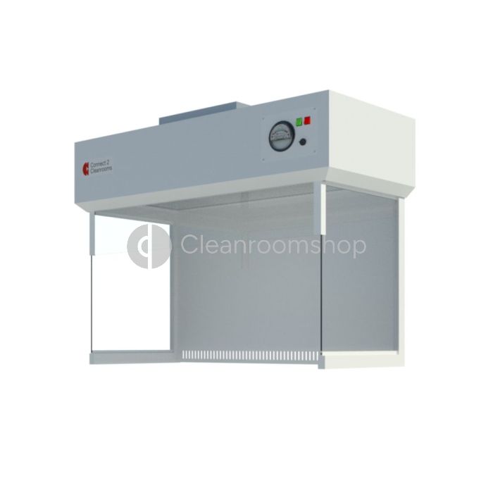 Render of a vertical laminar flow cabinet 