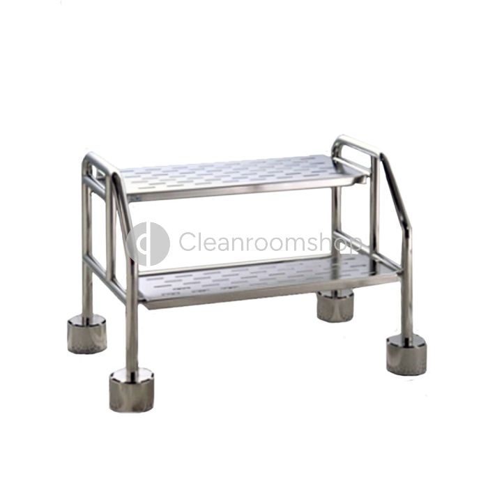 Electropolished Stainless Steel Cleanroom 2 Step Ladder