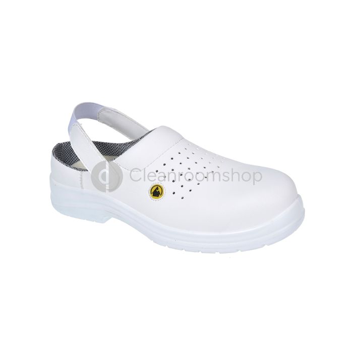 Portwest white safety clog