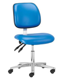 Vinyl Low Cleanroom Chair with Footring