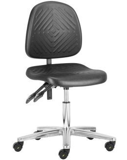 ESD PU Low Cleanroom Chair - Black
