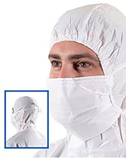 BioClean Facemask 21cm Non-sterile with ties-Pack of 50