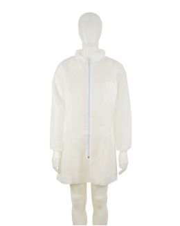 3M Disposable Polypropylene Lab Coat White
