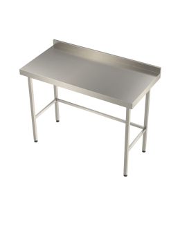 Stainless Steel Table with Upstand (No Under Shelf)