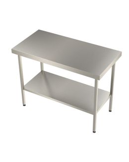 Stainless Steel Table with Under Shelf (No Upstand)