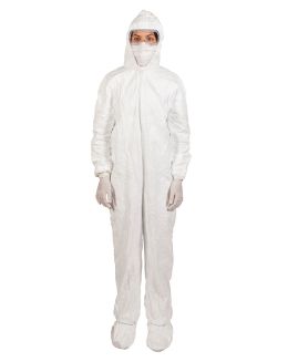 Size 4X Large Thai Size Prudential Ampri CE41A31-A2 Style Cleanroom Coveralls 