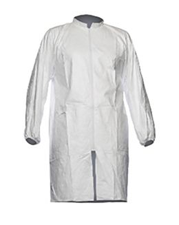 Tyvek® Lab Coat Without Pockets (Elastic Cuff)
