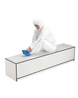 Trespa Toplab Base Step Over Bench - Fully Enclosed