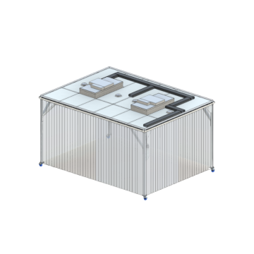Predesigned Prefabriacted Softwall Cleanroom - 4m x 2m x 2.1m - Mobile