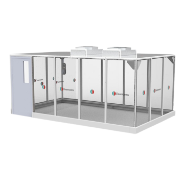 Predesigned and Premade Hardwall Modular Cleanroom - 5m x 3m - 15m²
