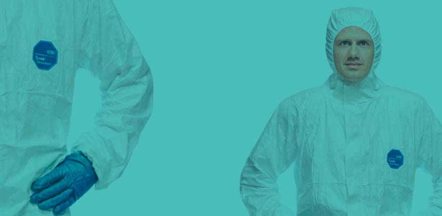Tyvek suits cleanroom coveralls banner